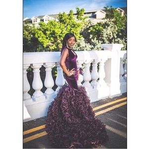Cute Ruffled Handmade Prom Dress